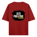 Oversized Classic T-Shirt | Unisex Oversized Fit | 100% Super-Combed Cotton | Pre-Shrunk & Ribbed Neck | Adults | Personalized | DTG | Bold | Positivity | Motivation | Everyday | Uplifting - back - Red - mockup 2