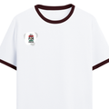 Ringer T-shirt | Unisex Regular Fit | 100% Cotton DTF/DTG | Contrast Rib Neck Bio Washed Pre-Shrunk | Adults | Personalized | DTF | Brush Stroke | Self-Empowerment | Self-purchase | Empowering - right pocket - Maroon off white - mockup 4