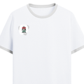 Ringer T-shirt | Unisex Regular Fit | 100% Cotton DTF/DTG | Contrast Rib Neck Bio Washed Pre-Shrunk | Adults | Personalized | DTF | Brush Stroke | Self-Empowerment | Self-purchase | Empowering - right pocket - White Black - mockup 4