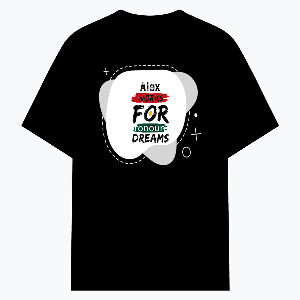 Cotton Stretch T-Shirt (Dtg) | T-Shirts | Him, Her, Unisex | Personalized | DTG | Brush Stroke | Self-Empowerment | Self-purchase | Empowering - front - Black - mockup 1