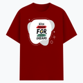 Cotton Stretch T-Shirt (Dtg) | T-Shirts | Him, Her, Unisex | Personalized | DTG | Brush Stroke | Self-Empowerment | Self-purchase | Empowering - front - Red - mockup 1