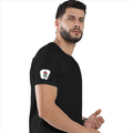 Cotton Stretch T-Shirt (Dtg) | T-Shirts | Him, Her, Unisex | Personalized | DTG | Brush Stroke | Self-Empowerment | Self-purchase | Empowering - right sleeve - Black - mockup 6