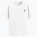 Cotton Stretch T-Shirt | Unisex Adult | 95% Cotton 5% Spandex Blend | 240 GSM, Breathable, Flexible | DTF Print Ready | Personalized | DTF | Brush Stroke | Self-Empowerment | Self-purchase | Empowering - left pocket - White - mockup 3