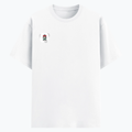 Cotton Stretch T-Shirt | Unisex Adult | 95% Cotton 5% Spandex Blend | 240 GSM, Breathable, Flexible | DTF Print Ready | Personalized | DTF | Brush Stroke | Self-Empowerment | Self-purchase | Empowering - right pocket - White - mockup 4