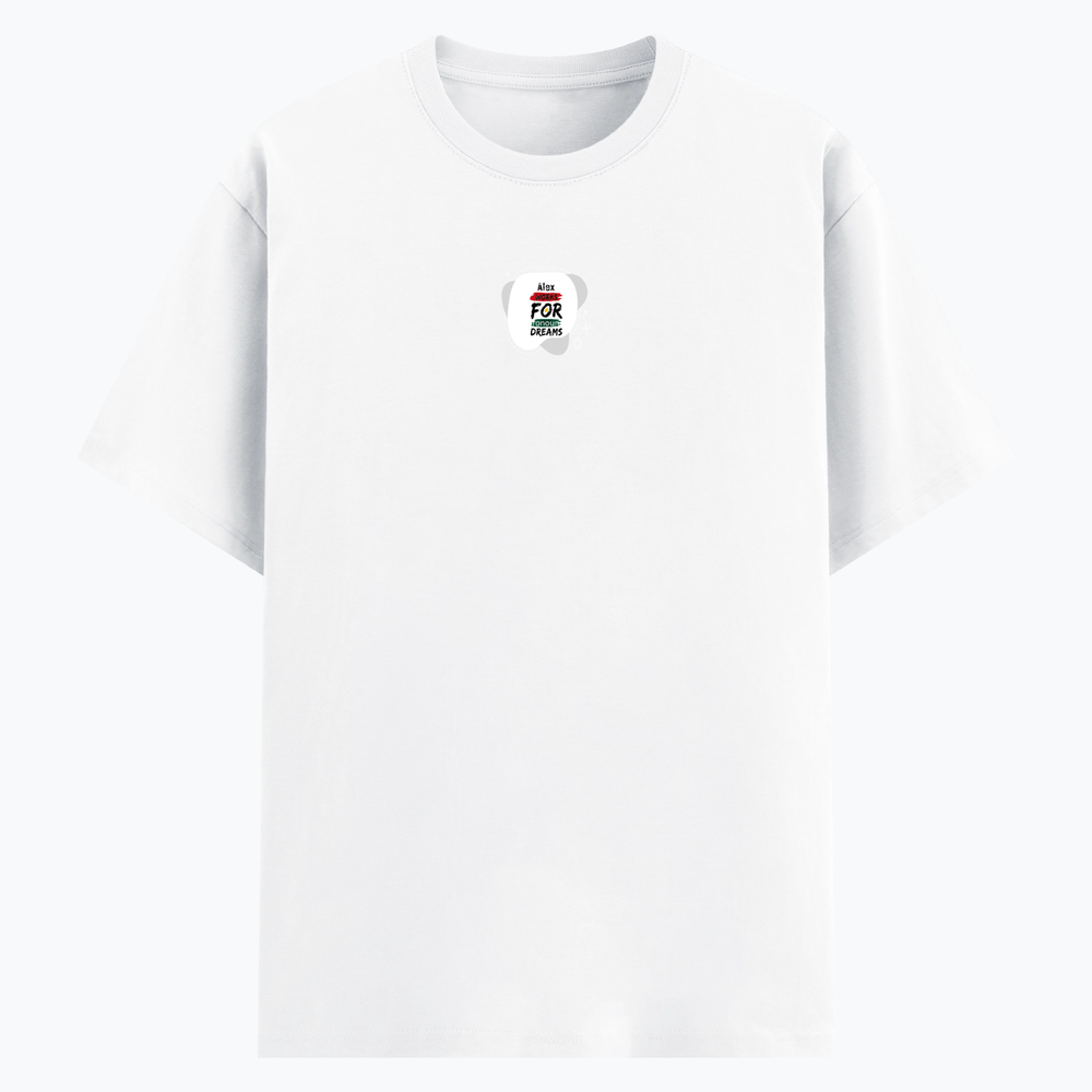 Basic T-Shirt | Unisex XS-2XL | Poly-Cotton Blend | Soft Finish & Durable | Everyday Wear | Personalized | DTG | Brush Stroke | Self-Empowerment | Self-purchase | Empowering - front - White - mockup 1