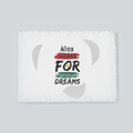 Placemat | Home & Event Dining | 100% Polyester | Durable, Fade-Proof, Soft | Unisex | Personalized | Brush Stroke | Self-Empowerment | Self-purchase | Empowering - front_2 - White - mockup 2