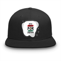 Classic Snapback Cap | Adjustable One-Size | Heavy Cotton DTG Printed | Flat Brim Structured | Unisex Adults | Personalized | DTG | Brush Stroke | Self-Empowerment | Self-purchase | Empowering - front - Black - mockup 1