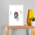 Framed Poster | Multiple Sizes | 300 GSM Art Paper | Laminated, Fade-Proof, 1-inch Frame | Unisex Home Decor | Personalized | DTG | Brush Stroke | Self-Empowerment | Self-purchase | Empowering - front_A4 Frame Poster - A4 Frame Poster - mockup 13
