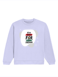 Oversized Sweatshirt | Roomy Relaxed Fit | 400 GSM Cotton Blend | Pre-Shrunk Drop Shoulder | Unisex Adult | Personalized | DTG | Brush Stroke | Self-Empowerment | Self-purchase | Empowering - front - Lavender - mockup 1