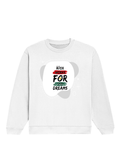 Oversized Sweatshirt | Roomy Relaxed Fit | 400 GSM Cotton Blend | Pre-Shrunk Drop Shoulder | Unisex Adult | Personalized | DTG | Brush Stroke | Self-Empowerment | Self-purchase | Empowering - front - White - mockup 1