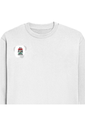 Oversized Sweatshirt | Roomy Relaxed Fit | 400 GSM Cotton Blend | Pre-Shrunk Drop Shoulder | Unisex Adult | Personalized | DTG | Brush Stroke | Self-Empowerment | Self-purchase | Empowering - right pocket - White - mockup 4