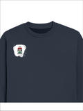Oversized Sweatshirt | Roomy Relaxed Fit | 400 GSM Cotton Blend | Pre-Shrunk Drop Shoulder | Unisex Adult | Personalized | DTF | Brush Stroke | Self-Empowerment | Self-purchase | Empowering - right pocket - Navy Blue - mockup 4