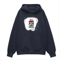 Oversized Hoodie | Relaxed Fit, Drop-Shoulder | 400 GSM Fabric | Warm, Durable | Unisex | Personalized | DTF | Brush Stroke | Self-Empowerment | Self-purchase | Empowering - front - Navy Blue - mockup 1