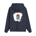 Oversized Hoodie | Relaxed Fit, Drop-Shoulder | 400 GSM Fabric | Warm, Durable | Unisex | Personalized | DTF | Brush Stroke | Self-Empowerment | Self-purchase | Empowering - back - Navy Blue - mockup 2