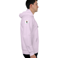 Oversized Hoodie | Relaxed Fit, Drop-Shoulder | 400 GSM Fabric | Warm, Durable | Unisex | Personalized | DTF | Brush Stroke | Self-Empowerment | Self-purchase | Empowering - right sleeve - Light Baby Pink - mockup 6