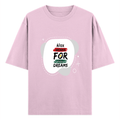 Oversized Standard T-Shirt | Unisex Relaxed Fit | 100% Super Combed Cotton DTG | Soft, Breathable & Durable | Adult | Personalized | DTG | Brush Stroke | Self-Empowerment | Self-purchase | Empowering - front - Light Baby Pink - mockup 1
