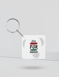 Keychain | Rectangle, Square, Slim Options | Acrylic UV Printed | Fade-Proof, Glossy Finish | Unisex | Personalized | Brush Stroke | Self-Empowerment | Self-purchase | Empowering