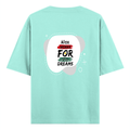 Oversized Classic T-Shirt | Unisex Oversized Fit | 100% Super-Combed Cotton | Pre-Shrunk & Ribbed Neck | Adults | Personalized | DTG | Brush Stroke | Self-Empowerment | Self-purchase | Empowering - back - Mint - mockup 2