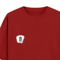 Oversized Classic T-Shirt | Unisex Oversized Fit | 100% Super-Combed Cotton | Pre-Shrunk & Ribbed Neck | Adults | Personalized | DTG | Brush Stroke | Self-Empowerment | Self-purchase | Empowering - left pocket - Red - mockup 3