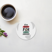 Acrylic Coaster | Standard | Durable Acrylic | UV Printed | Glossy Finish | Fade-Proof | Unisex | Personalized | Brush Stroke | Self-Empowerment | Self-purchase | Empowering