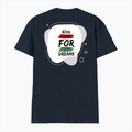 Men's V-Neck T-Shirt | Regular Fit | 180 GSM Bio-Washed Cotton | DTG Print | Durable | Personalized | DTG | Brush Stroke | Self-Empowerment | Self-purchase | Empowering - back - Navy Blue - mockup 2