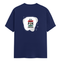 Classic Crew T-Shirt | Men's Regular Fit | 180 GSM Bio-Washed Cotton | DTG Print Ready | Double-Stitched & Ribbed Neck | Personalized | DTG | Brush Stroke | Self-Empowerment | Self-purchase | Empowering - back - Royal Blue - mockup 2