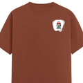Classic Crew T-Shirt | Men's Regular Fit | 180 GSM Bio-Washed Cotton | DTG Print Ready | Double-Stitched & Ribbed Neck | Personalized | DTG | Brush Stroke | Self-Empowerment | Self-purchase | Empowering - left pocket - Copper - mockup 3