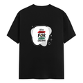 Female Classic Crew T-Shirt | Women's Regular Fit | 180 GSM Bio-Washed Cotton | Double Stitched, Pre-Shrunk | Personalized | DTG | Brush Stroke | Self-Empowerment | Self-purchase | Empowering - back - Black - mockup 2