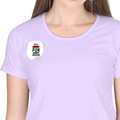 Women's Classic Crew T-Shirt | Regular Fit | 180 GSM Bio-Washed Cotton | DTF Print Ready | Double Stitched, Pre-Shrunk | Personalized | DTF | Brush Stroke | Self-Empowerment | Self-purchase | Empowering - right pocket - Lavender - mockup 4