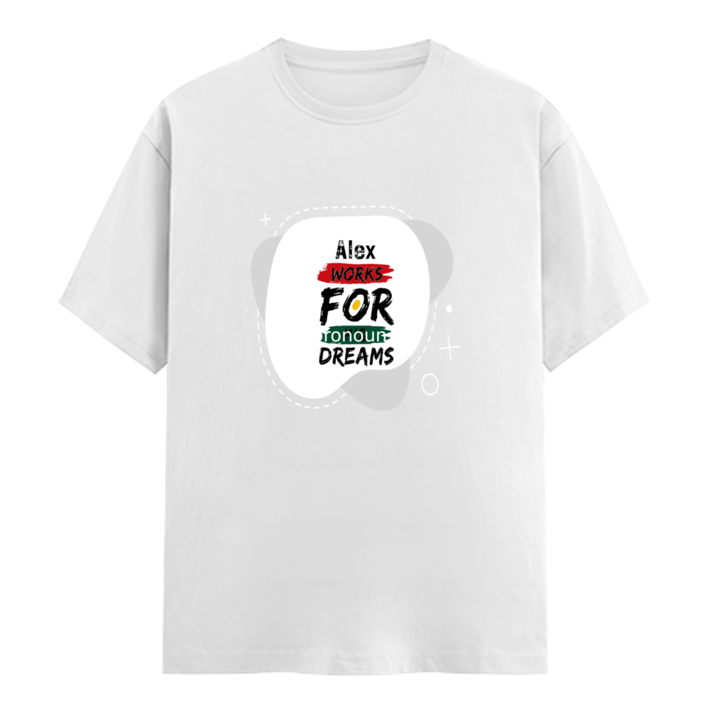 Men's Classic Crew T-Shirt | Regular Fit | 180 GSM Bio-Washed Cotton | DTF Print Ready | Pre-Shrunk, Durable | Personalized | DTF | Brush Stroke | Self-Empowerment | Self-purchase | Empowering - front - White - mockup 1