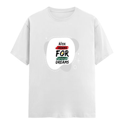 Men's Classic Crew T-Shirt | Regular Fit | 180 GSM Bio-Washed Cotton | DTF Print Ready | Pre-Shrunk, Durable | Personalized | DTF | Brush Stroke | Self-Empowerment | Self-purchase | Empowering - front - White - mockup 1