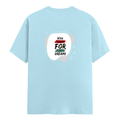 Men's Classic Crew T-Shirt | Regular Fit | 180 GSM Bio-Washed Cotton | DTF Print Ready | Pre-Shrunk, Durable | Personalized | DTF | Brush Stroke | Self-Empowerment | Self-purchase | Empowering - back - Baby Blue - mockup 2