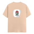 Men's Classic Crew T-Shirt | Regular Fit | 180 GSM Bio-Washed Cotton | DTF Print Ready | Pre-Shrunk, Durable | Personalized | DTF | Brush Stroke | Self-Empowerment | Self-purchase | Empowering - back - Peach - mockup 2