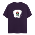 Men's Classic Crew T-Shirt | Regular Fit | 180 GSM Bio-Washed Cotton | DTF Print Ready | Pre-Shrunk, Durable | Personalized | DTF | Brush Stroke | Self-Empowerment | Self-purchase | Empowering - back - Purple - mockup 2