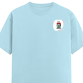 Men's Classic Crew T-Shirt | Regular Fit | 180 GSM Bio-Washed Cotton | DTF Print Ready | Pre-Shrunk, Durable | Personalized | DTF | Brush Stroke | Self-Empowerment | Self-purchase | Empowering - left pocket - Baby Blue - mockup 3