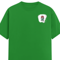 Men's Classic Crew T-Shirt | Regular Fit | 180 GSM Bio-Washed Cotton | DTF Print Ready | Pre-Shrunk, Durable | Personalized | DTF | Brush Stroke | Self-Empowerment | Self-purchase | Empowering - left pocket - Flag Green - mockup 3