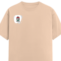 Men's Classic Crew T-Shirt | Regular Fit | 180 GSM Bio-Washed Cotton | DTF Print Ready | Pre-Shrunk, Durable | Personalized | DTF | Brush Stroke | Self-Empowerment | Self-purchase | Empowering - right pocket - Peach - mockup 4