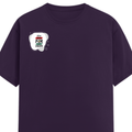 Men's Classic Crew T-Shirt | Regular Fit | 180 GSM Bio-Washed Cotton | DTF Print Ready | Pre-Shrunk, Durable | Personalized | DTF | Brush Stroke | Self-Empowerment | Self-purchase | Empowering - right pocket - Purple - mockup 4