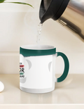 Magic Coffee Mug | 11 oz | Ceramic | Heat-Activated Design Reveal | Unisex | Personalized | Brush Stroke | Self-Empowerment | Self-purchase | Empowering - front_11oz Green - 11oz Green - mockup 2