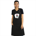 Apron | Onesize Unisex Adult | Cotton DTG Printed | Pockets & Adjustable Straps | Personalized | DTG | Brush Stroke | Self-Empowerment | Self-purchase | Empowering - front - Black - mockup 1