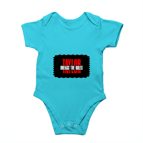 Baby Romper | 0-12 Months Regular Fit | 180 GSM Bio-Washed Cotton Blend | Double Stitched, Pre-Shrunk | Unisex | Personalized | DTF | Bold | Self-expression | Rebellion | Everyday | Assertive | Breaks The Rules - front - SkyBlue - mockup 1
