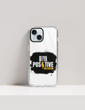 Hard Clear Case | iPhone | TPU Sides & PC Back | Detachable Camera Protector, Scratch-Proof | Unisex | Personalized | Bold Typography | Positivity | Self-expression | Everyday | Positive | Positive Vibes - front_15 - 15 - mockup 8