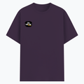 Basic T-Shirt | Unisex XS-2XL | Poly-Cotton Blend | Soft Finish & Durable | Everyday Wear | Personalized | DTG | Bold Typography | Positivity | Self-expression | Everyday | Positive | Positive Vibes - right pocket - Purple melange - mockup 4