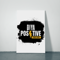 Metal Posters | 8x11.7 & 11.7x15.7 in | 1mm Thick Metal | Magnetic Mount, Waterproof, Glossy Finish | Unisex Home Decor | Personalized | Bold Typography | Positivity | Self-expression | Everyday | Positive | Positive Vibes - front_2 - White - mockup 2