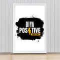 Framed Poster | Multiple Sizes | 300 GSM Art Paper | Laminated, Fade-Proof, 1-inch Frame | Unisex Home Decor | Personalized | DTG | Bold Typography | Positivity | Self-expression | Everyday | Positive | Positive Vibes - front_16x24In - 16x24In - mockup 10