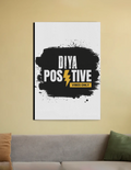Canvas Print | Multiple Sizes | Special Canvas Fabric | Sturdy Wooden Frame, Fade-Proof | Unisex Home Decor | Personalized | Bold Typography | Positivity | Self-expression | Everyday | Positive | Positive Vibes - front_20X30 In - 20X30 In - mockup 4