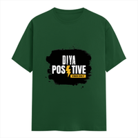 Female Classic Crew T-Shirt | Women's Regular Fit | 180 GSM Bio-Washed Cotton | Double Stitched, Pre-Shrunk | Personalized | DTG | Bold Typography | Positivity | Self-expression | Everyday | Positive | Positive Vibes