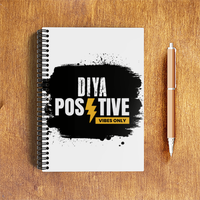 NotePad | A5 Size | Digital Print | 120 Pages | Unisex | Personalized | Bold Typography | Positivity | Self-expression | Everyday | Positive | Positive Vibes