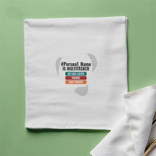 Personalized Humorous Cloth Napkin All Over Printing for Friend - Everyday Gift