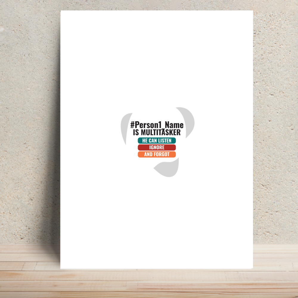 Personalized Humorous Poster for Friend - Everyday Gift - Metal Posters Printing 11.7x15.7 Inch 1860